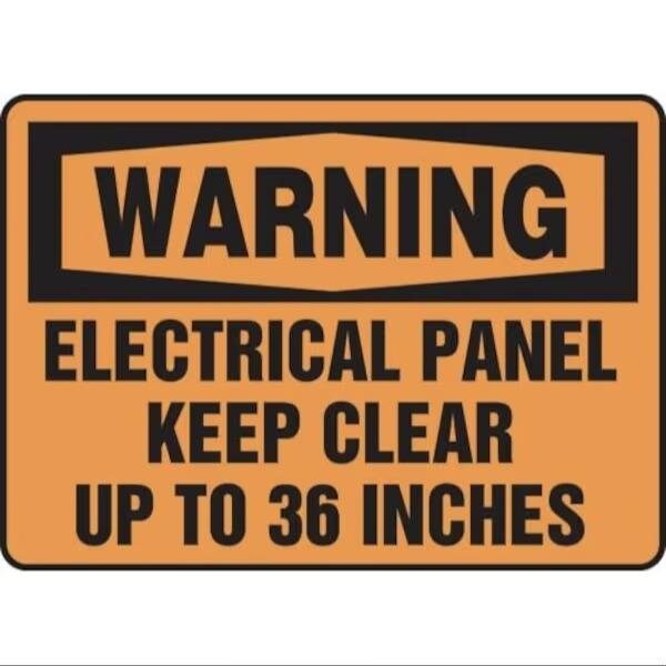 Accuform OSHA WARNING SAFETY SIGN ELECTRICAL FRMELC309VA FRMELC309VA - main